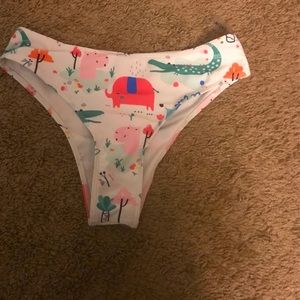 V SHAPED high waisted swim bottoms
